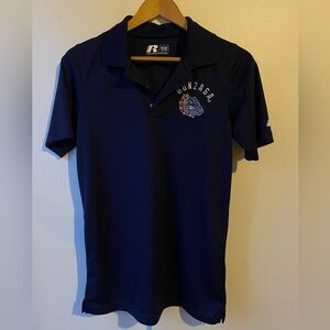 Small Mens Gonzaga University Small Blue Polo Bulldog Short Sleeve T shirt